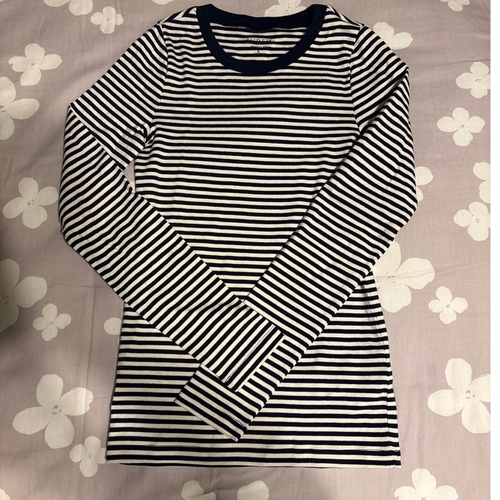 J. Crew Striped Long Sleeve Tee